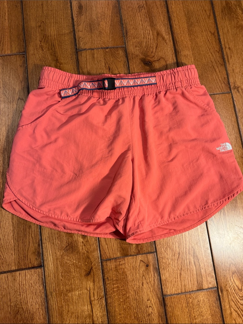 The North Face Coral Athletic Women’s Shorts with Patterned Belt